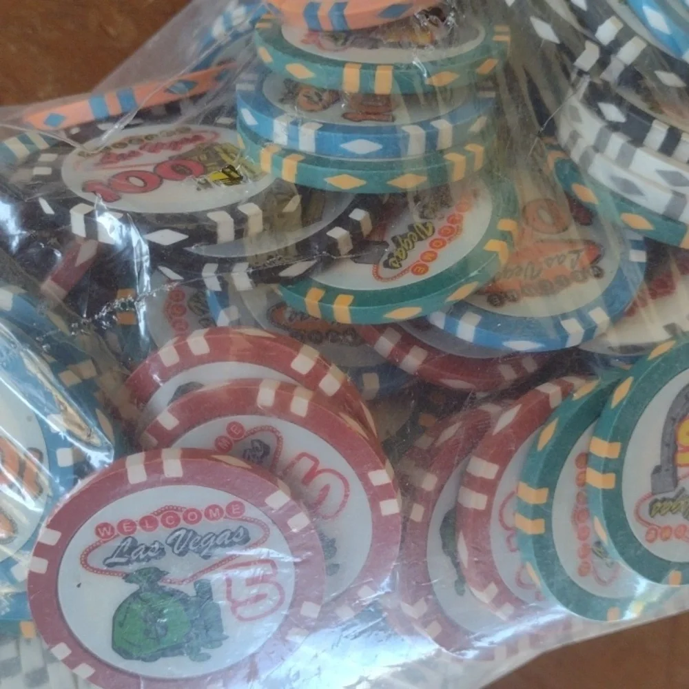 Multicolor Poker Chips 5lbs Assorted